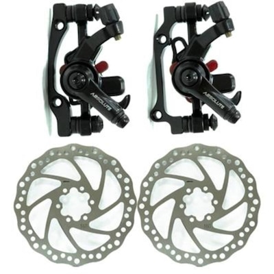 Kit Freio Disco Bike Disco Mecânico Pinças Rotor Absolute - Foto 5