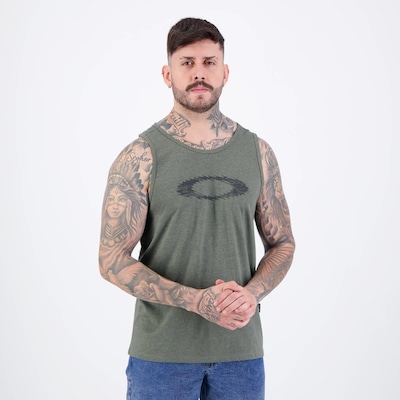 Camiseta Regata Oakley Ellipse Tank Verde - Foto 2