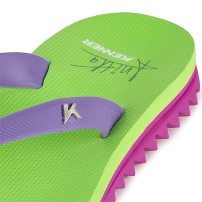 Chinelo Kenner Ibiza Anitta Feminino - Verde e Rosa - Foto 4