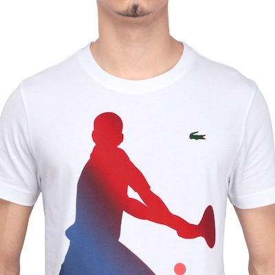 Kit Camiseta Lacoste Sport Novak Djokovic + Boné - Masculina - Foto 2