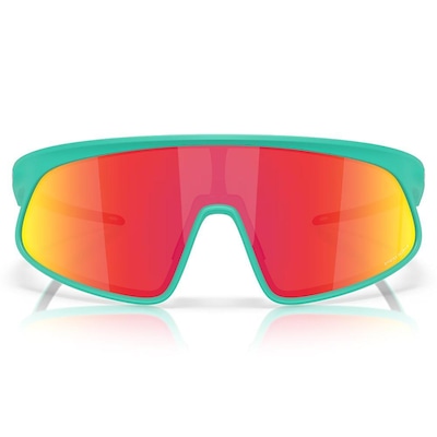 Óculos de Sol Unissex Oakley Rslv Matte Celeste Prizm Ruby - Foto 3