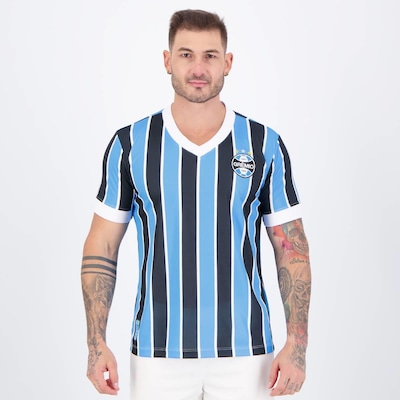 Camisa do Grêmio Tricolor Listrada - Masculina - Foto 1