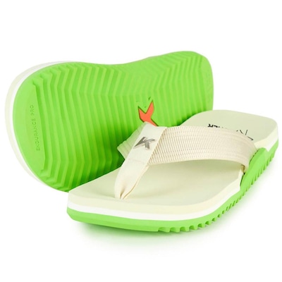 Chinelo Kenner Anitta Nk6 Pro Masculino - Branco e Verde - Foto 1