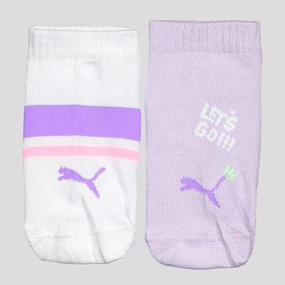 Kit Meias Puma Sapatilha 2 Pares Infantil - Foto 2
