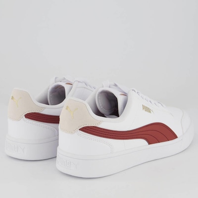 Tênis Puma Shuffle Branco e Vermelho - Foto 3