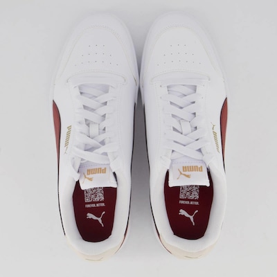 Tênis Puma Shuffle Branco e Vermelho - Foto 4