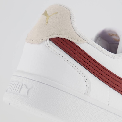 Tênis Puma Shuffle Branco e Vermelho - Foto 6
