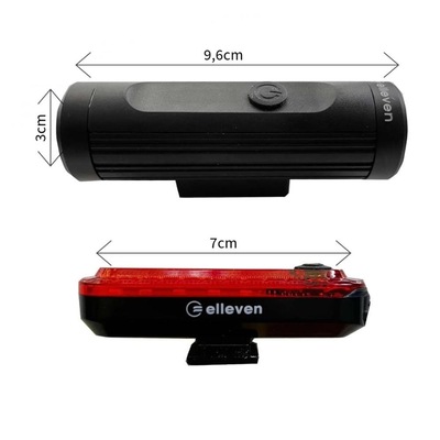 Kit Farol Led Usb 700L + Pisca Traseiro Led Usb 20L Elleven - Foto 2