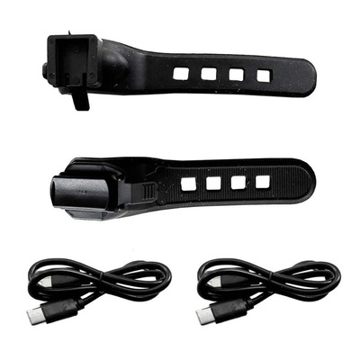 Kit Farol Led Usb 700L + Pisca Traseiro Led Usb 20L Elleven - Foto 4