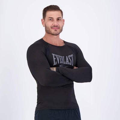 Camiseta Manga Longa Everlast Microfibra - Masculina - Foto 2