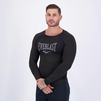 Camiseta Manga Longa Everlast Microfibra - Masculina - Foto 3