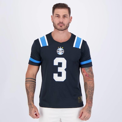 Camisa Grêmio Futebol Americano Preta - Foto 1
