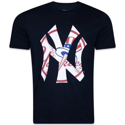 Camiseta New Era New York Yankees World Of Logos Masculina - Foto 1