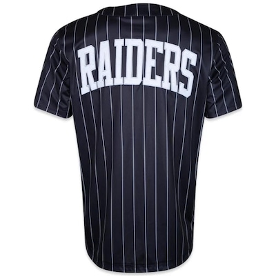 Camiseta Jersey New Era Las Vegas Raiders Stripes - Masculina - Foto 2