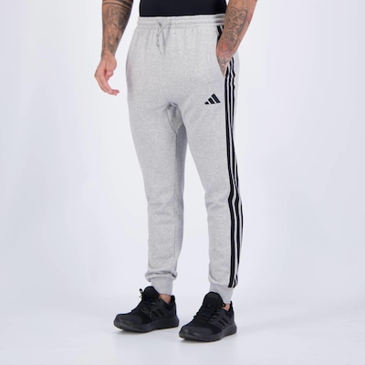 Calça Adidas French Terry 3 Stripes - Masculina - Foto 3