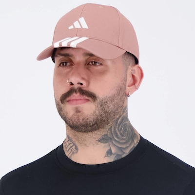 Boné Aba Curva Adidas 3 Listras - strapback - Adulto - Foto 5