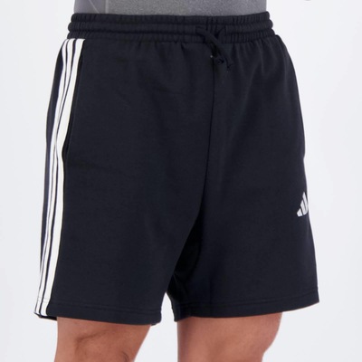 Bermuda Adidas 3S French Terry - Masculina - Foto 2