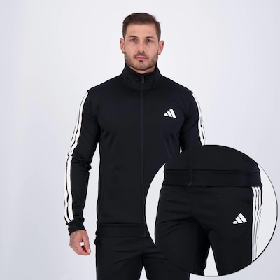 Agasalho Adidas 3 Stripes - Masculino - Foto 1
