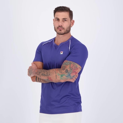 Camiseta Fila Tennis Line Azul - Foto 3