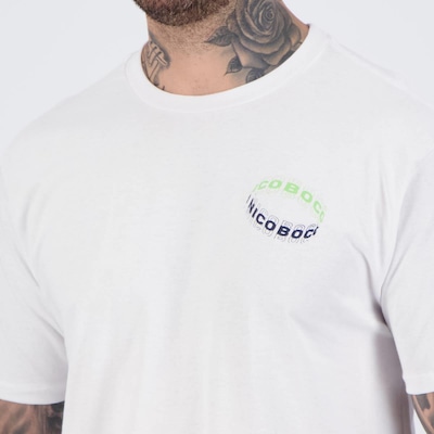 Camiseta Nicoboco Hideki Branca - Foto 5