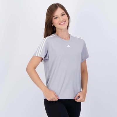 Camiseta adidas Essentials 3S Feminina - Foto 2