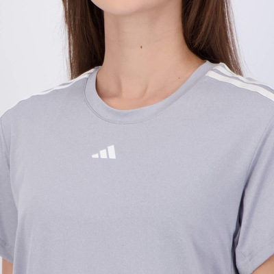 Camiseta adidas Essentials 3S Feminina - Foto 5