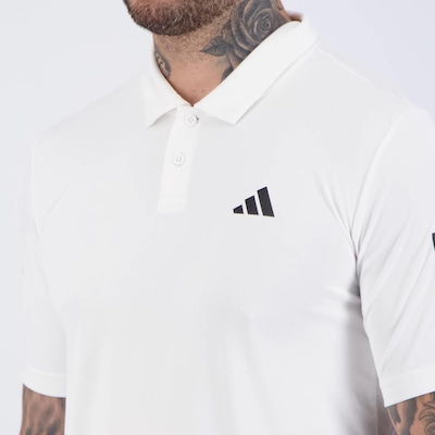 Camisa Polo adidas Club 3 Stripes - Masculina - Foto 5