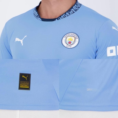 Camisa Manchester City Home 2025 Puma 9 Haaland Masculina - Foto 5