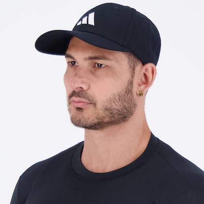 Boné Aba Curva adidas Essentials Logo - strapback - Adulto - Foto 5