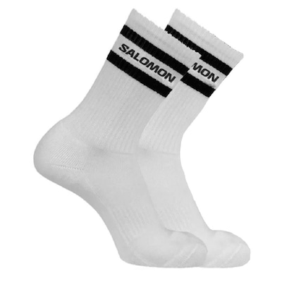 Meia Salomon Crew Tripack Cano Alto - 3 Pares - Unissex - Foto 2