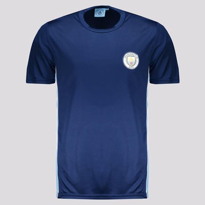 Camisa Manchester City Dry Fit Marinho e Azul - Foto 1