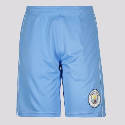 Bermuda Manchester City Dryfit Juvenil Azul - Foto 1