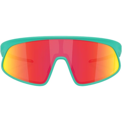 Óculos de Sol Oakley Ciclismo Rslv Matte Celeste Prizm Ruby - Foto 2