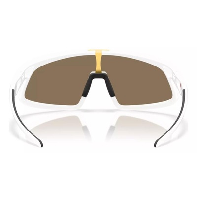 Óculos de Sol Oakley Ciclismo Rslv Matte White Prizm 24K - Foto 3
