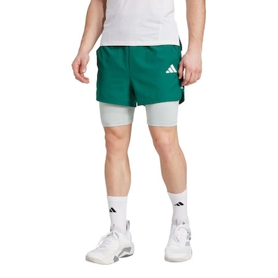 Shorts adidas 2 Em 1 Gym+ - Masculina - Foto 2