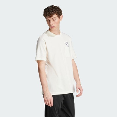 Camiseta adidas Estampada Bolso Lounge Slides - Masculina - Foto 4