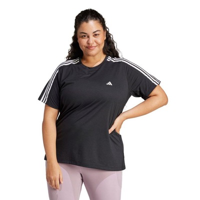 Camiseta adidas Own The Run Três Listras Plus Size - Feminina - Foto 2