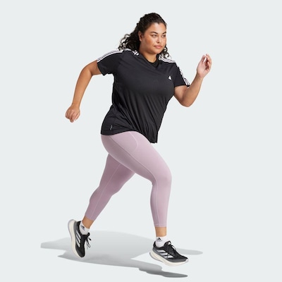 Camiseta adidas Own The Run Três Listras Plus Size - Feminina - Foto 5