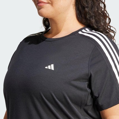 Camiseta adidas Own The Run Três Listras Plus Size - Feminina - Foto 6