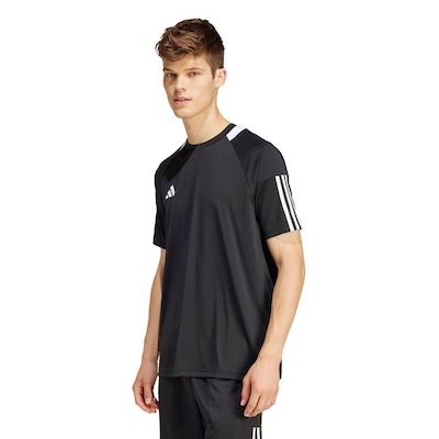 Camiseta adidas Sereno Aeroready Três Listras - Masculina - Foto 2