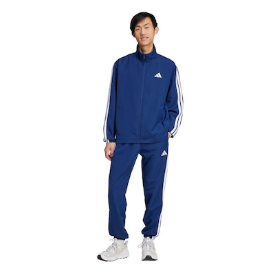 Agasalho adidas Malha Sportswear Basic Três Listras - Masculino - Foto 2