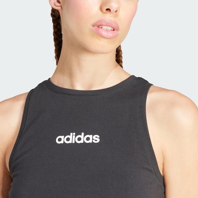 Camiseta Regata adidas Algodão Essentials Linear Slim - Feminina - Foto 6