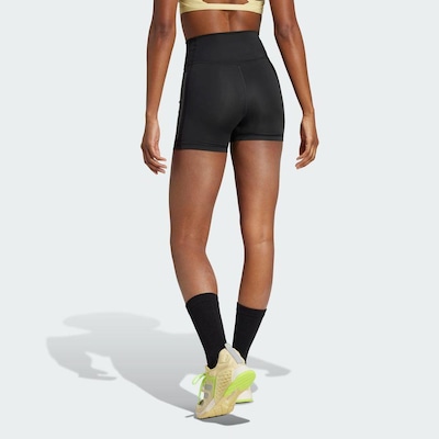 Shorts adidas Legging Optime Três Listras 1/4 - Feminina - Foto 4