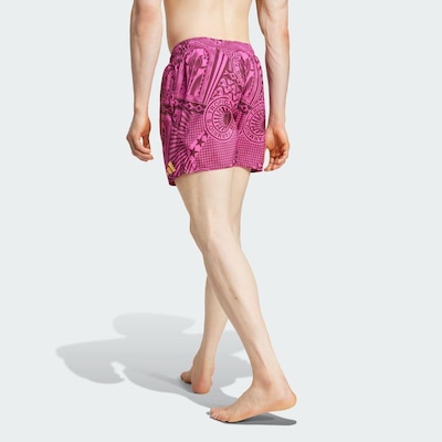 Short de Natação adidas 5-Inch adidas X Farm Três Listras - Masculino - Foto 4