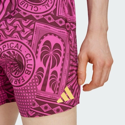 Short de Natação adidas 5-Inch adidas X Farm Três Listras - Masculino - Foto 6