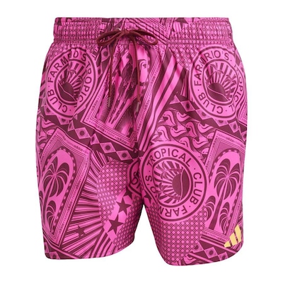 Short de Natação adidas 5-Inch adidas X Farm Três Listras - Masculino - Foto 1