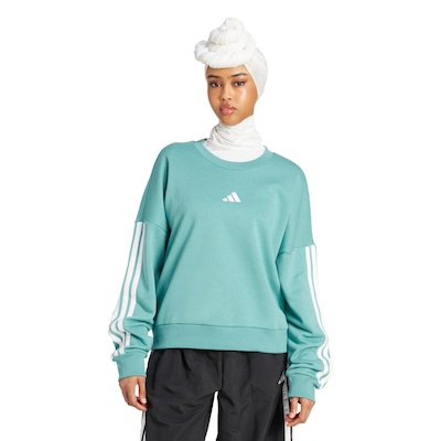 Blusão adidas Essentials Três Listras - Feminina - Foto 1