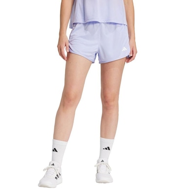 Shorts adidas Malha Cintura Alta Pacer Essentials - Feminina - Foto 2
