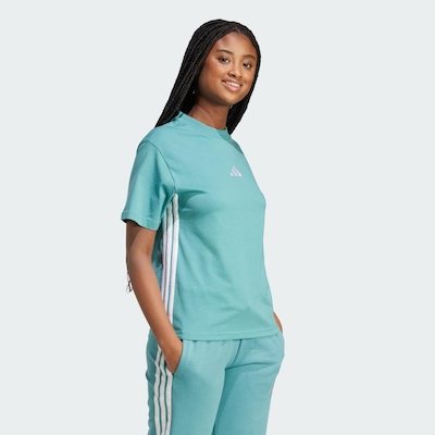 Camiseta adidas Essentials Três Listras - Feminina - Foto 4