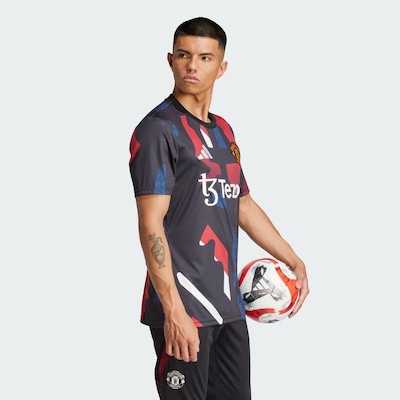 Camisa Pré-Jogo Manchester United 24/25 adidas - Masculina - Foto 5